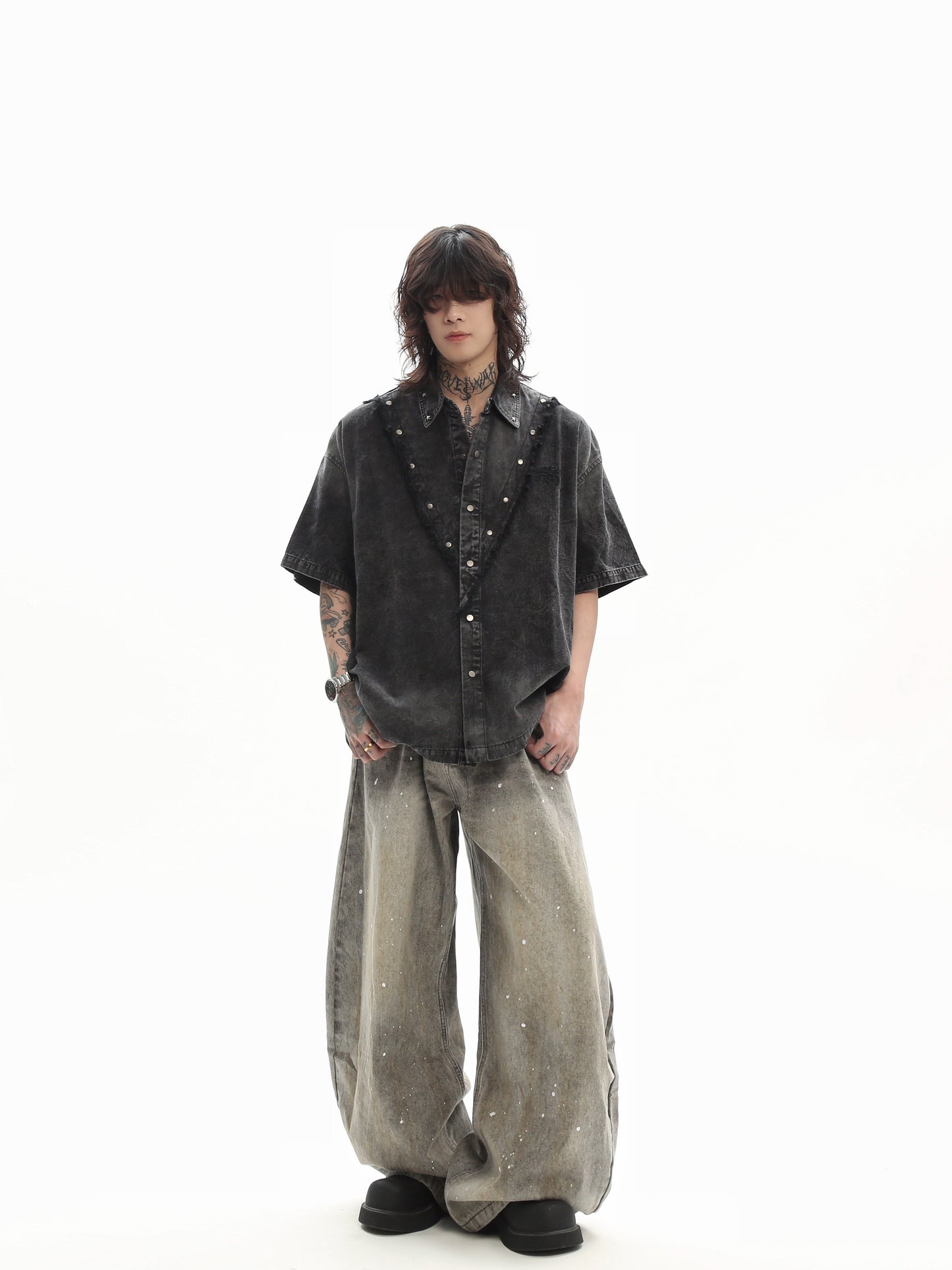 Studded Denim Shirt