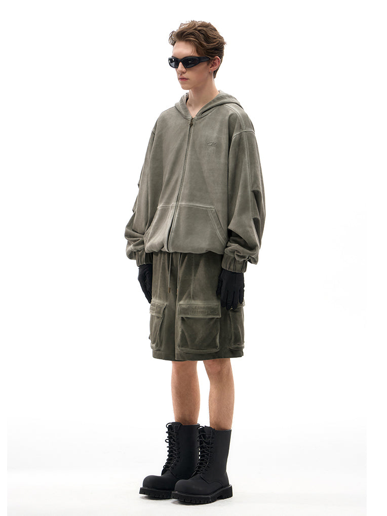 Dirty Dyed Zip Hoodie