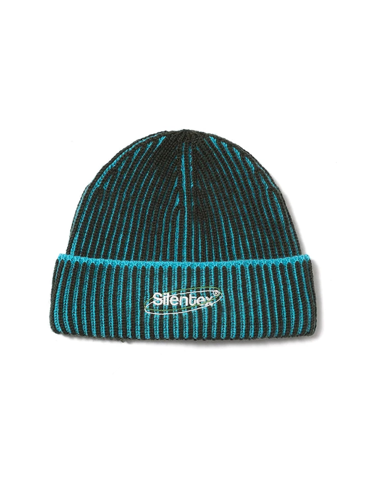 Wool Rib Knit Hooded Beanie