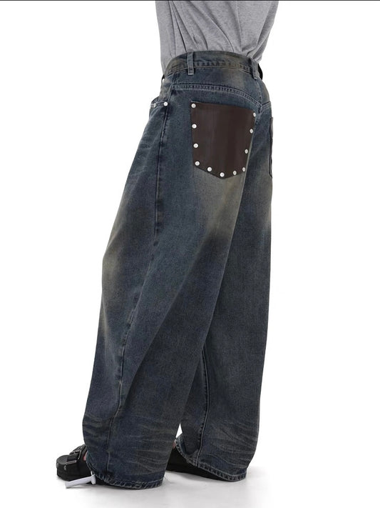 Vintage Metal Snap Pocket Jeans