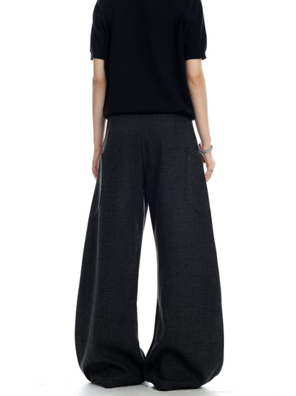 Curved Wide Leg PANTS