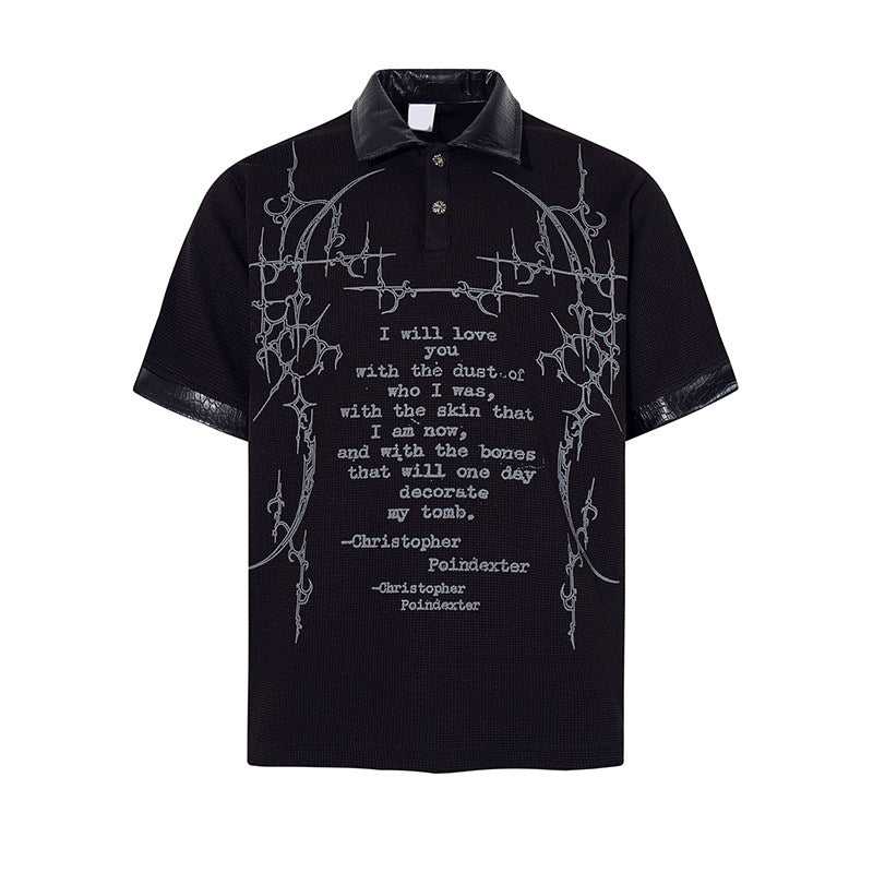 Vintage Gothic Waffle Polo