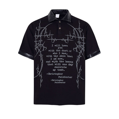 Vintage Gothic Waffle Polo