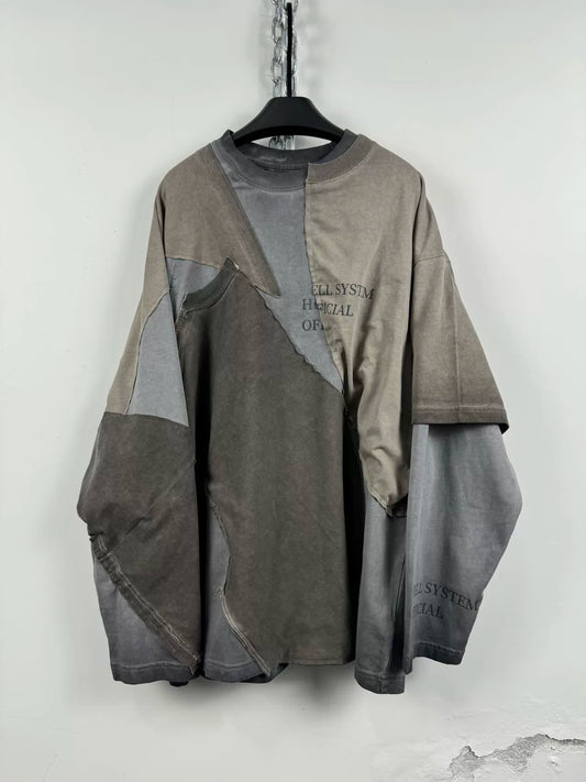 Splicing Patchwork Sweatshirt