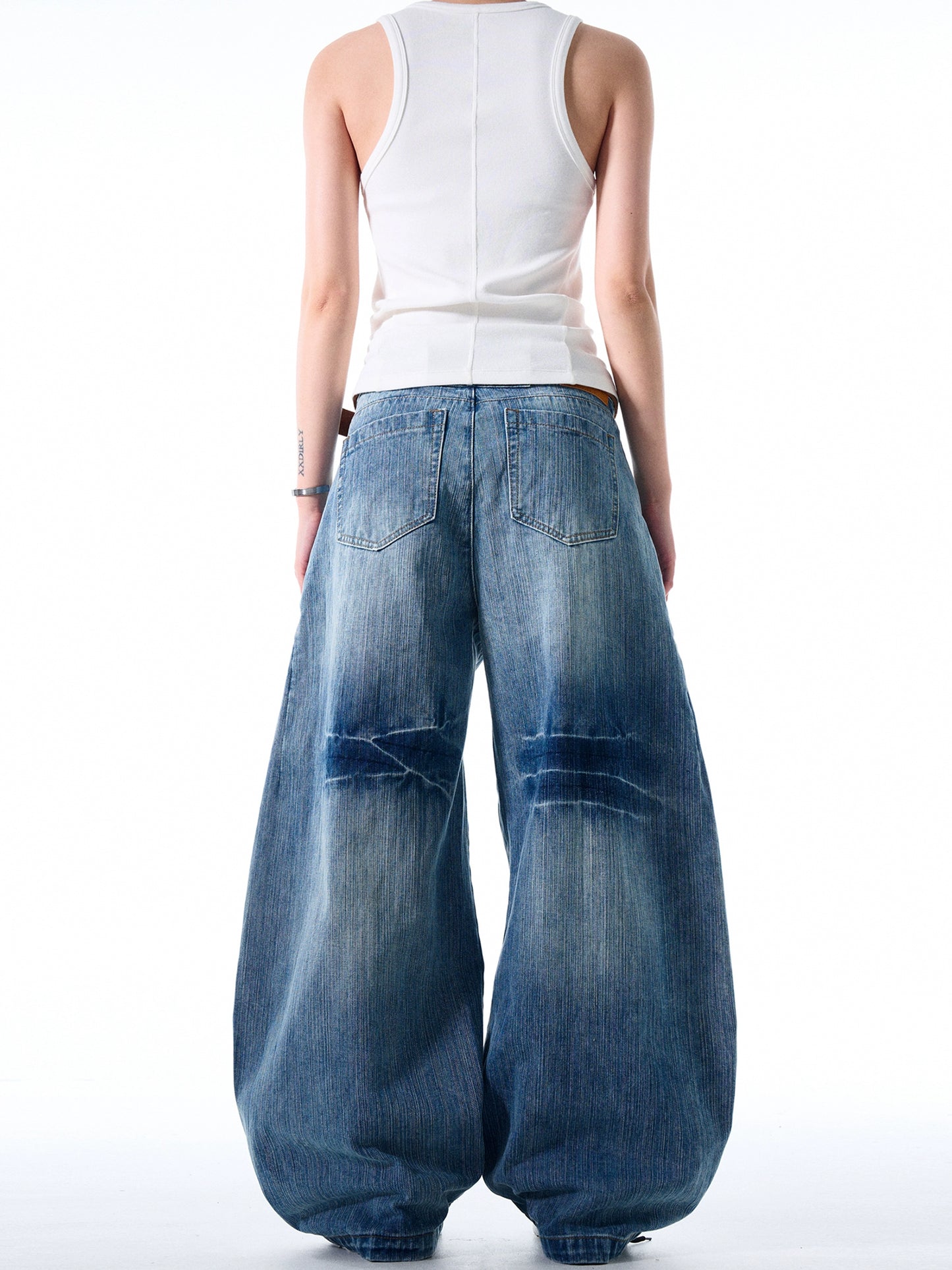 Bamboo MacheteWashed Denim Pants