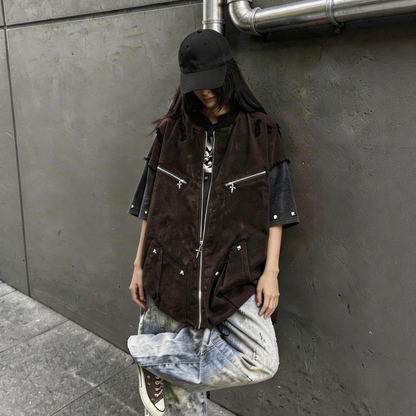 Vintage Distressed Workwear Shirt