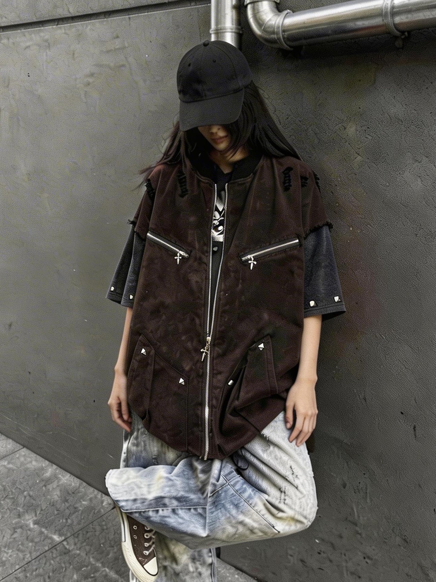 Vintage Distressed Workwear Shirt