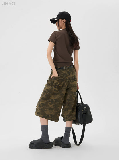 Camouflage Half Work Pants