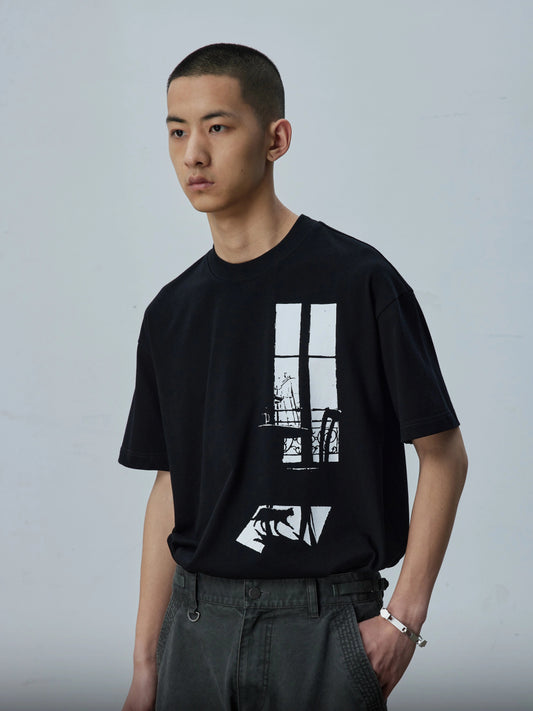 Air Cotton Cool Touch Cartoon Print Tee