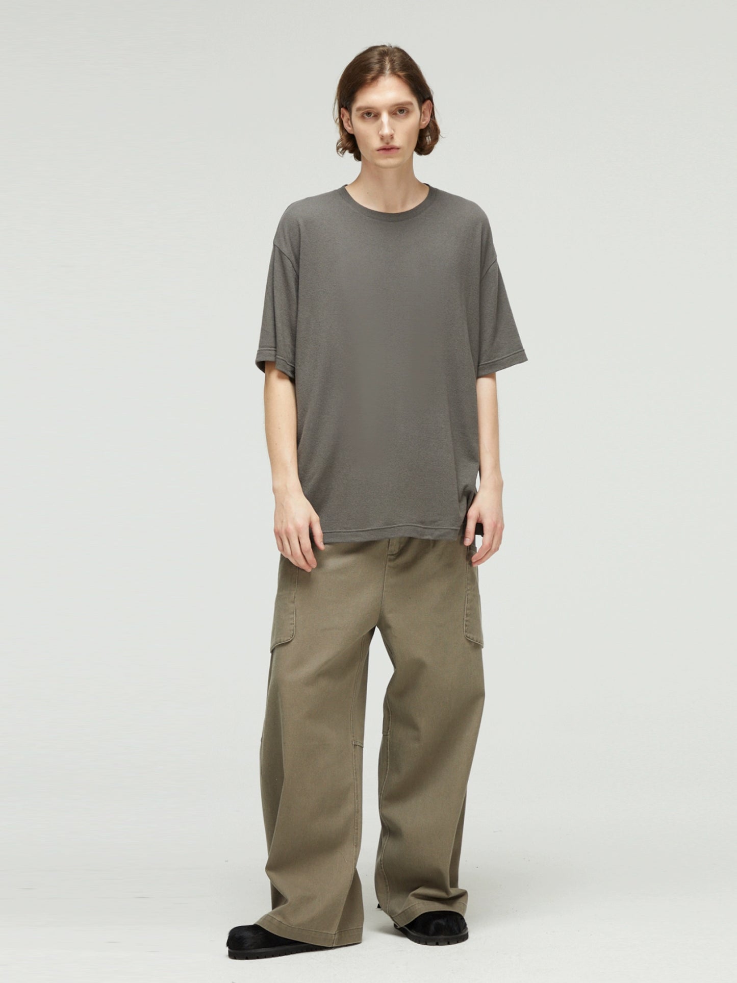 Textured Drape Relaxed Tee
