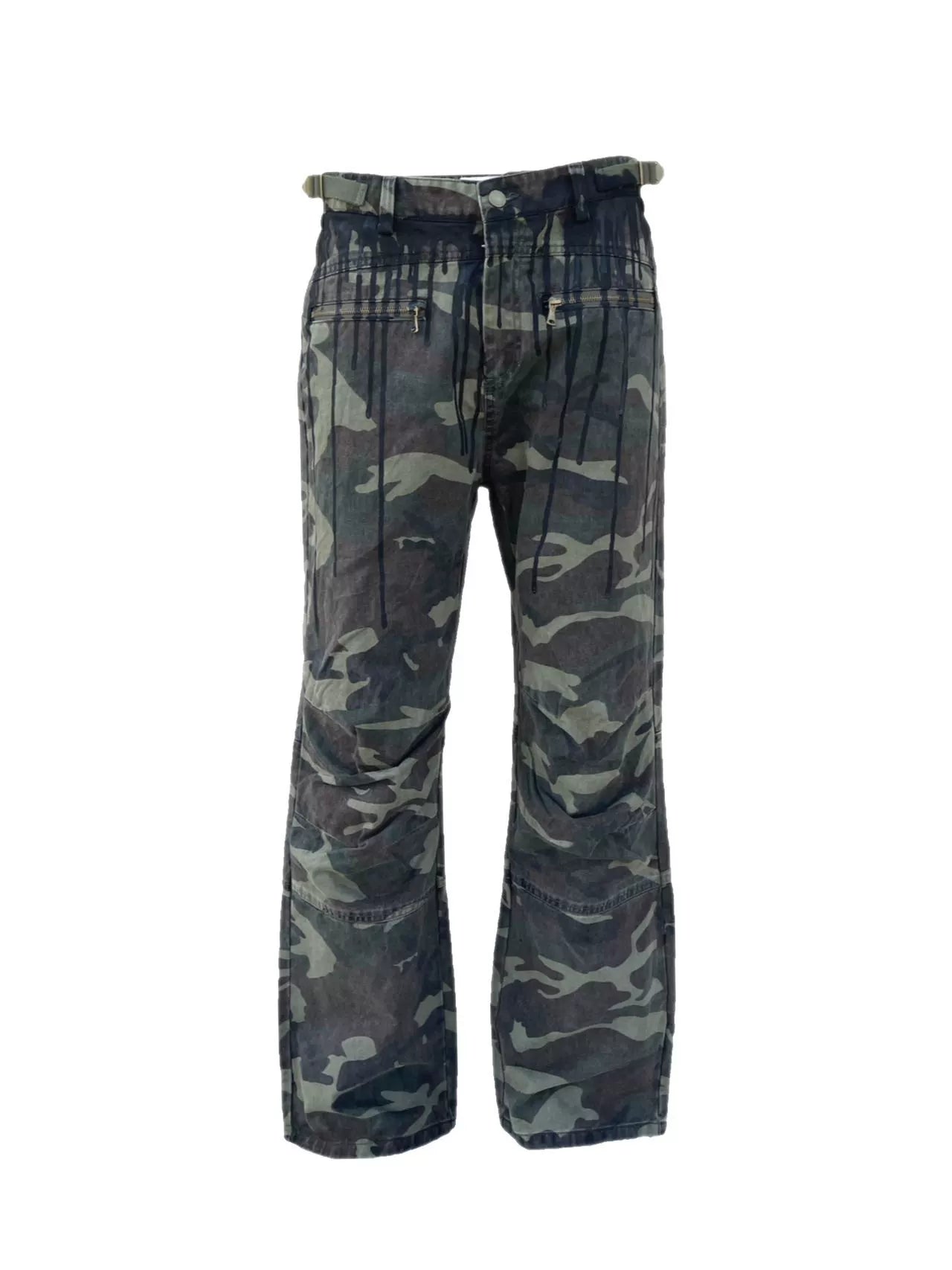 Washed Distressed Camouflage PANTS