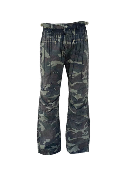 Washed Distressed Camouflage PANTS