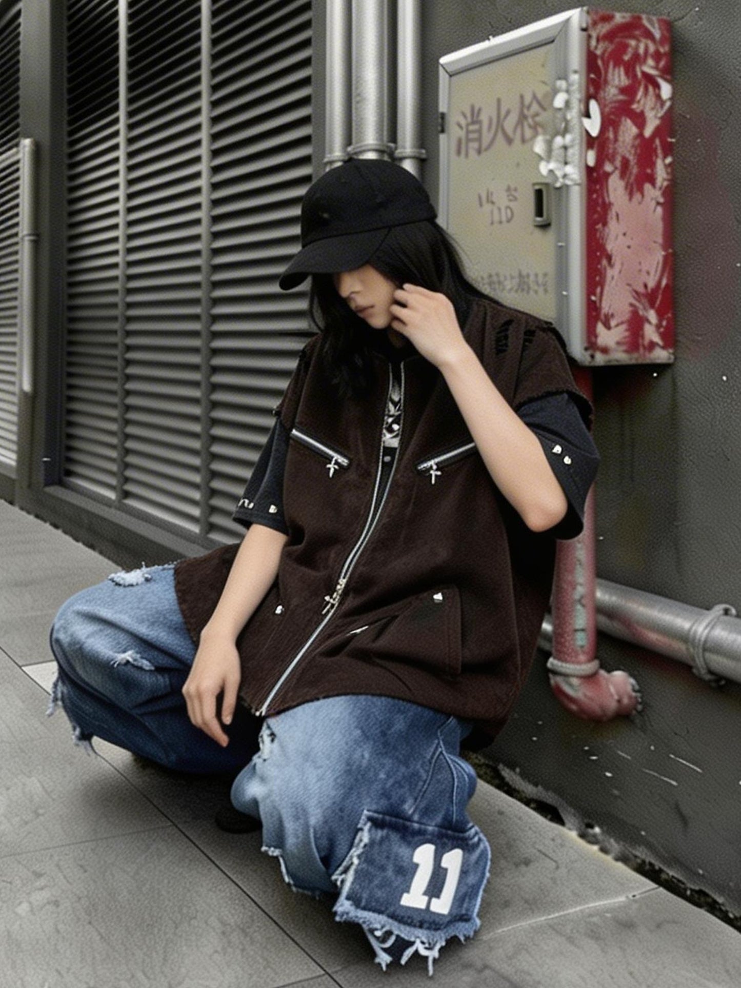 Vintage Distressed Workwear Shirt