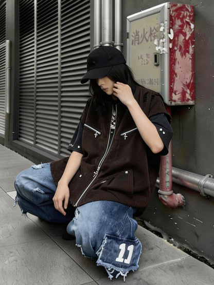 Vintage Distressed Workwear Shirt