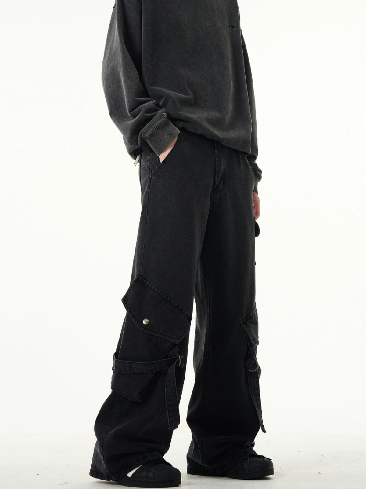 Niche Premium Work Pockets Jeans