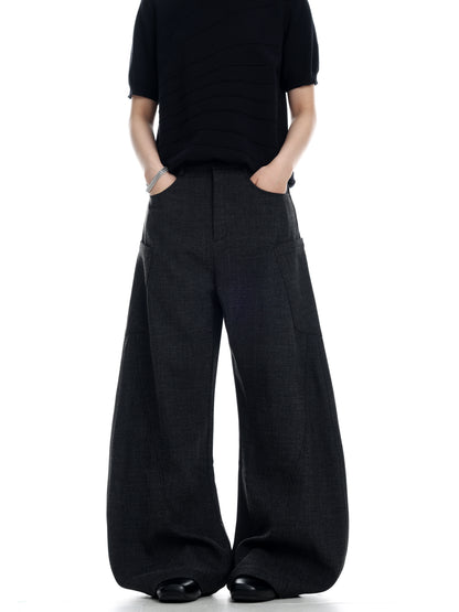 Curved Wide Leg PANTS