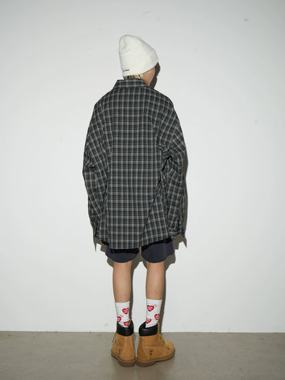 Versatile Retro Plaid Shirt