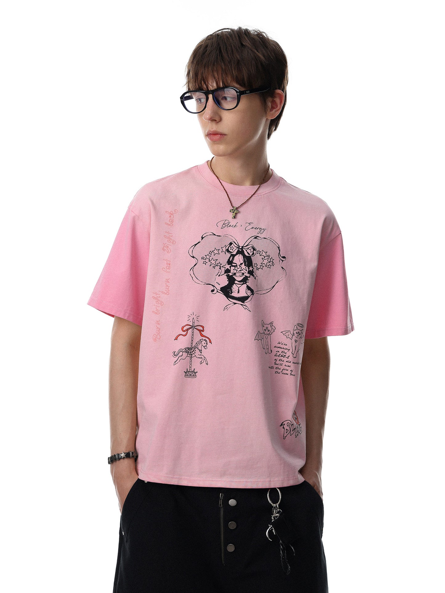 Graffiti color Block Tee