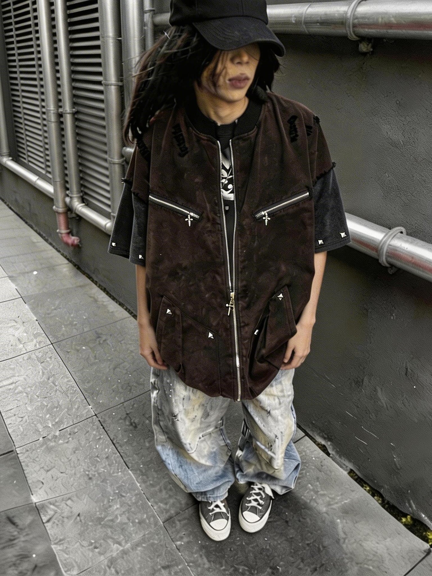 Vintage Distressed Workwear Shirt