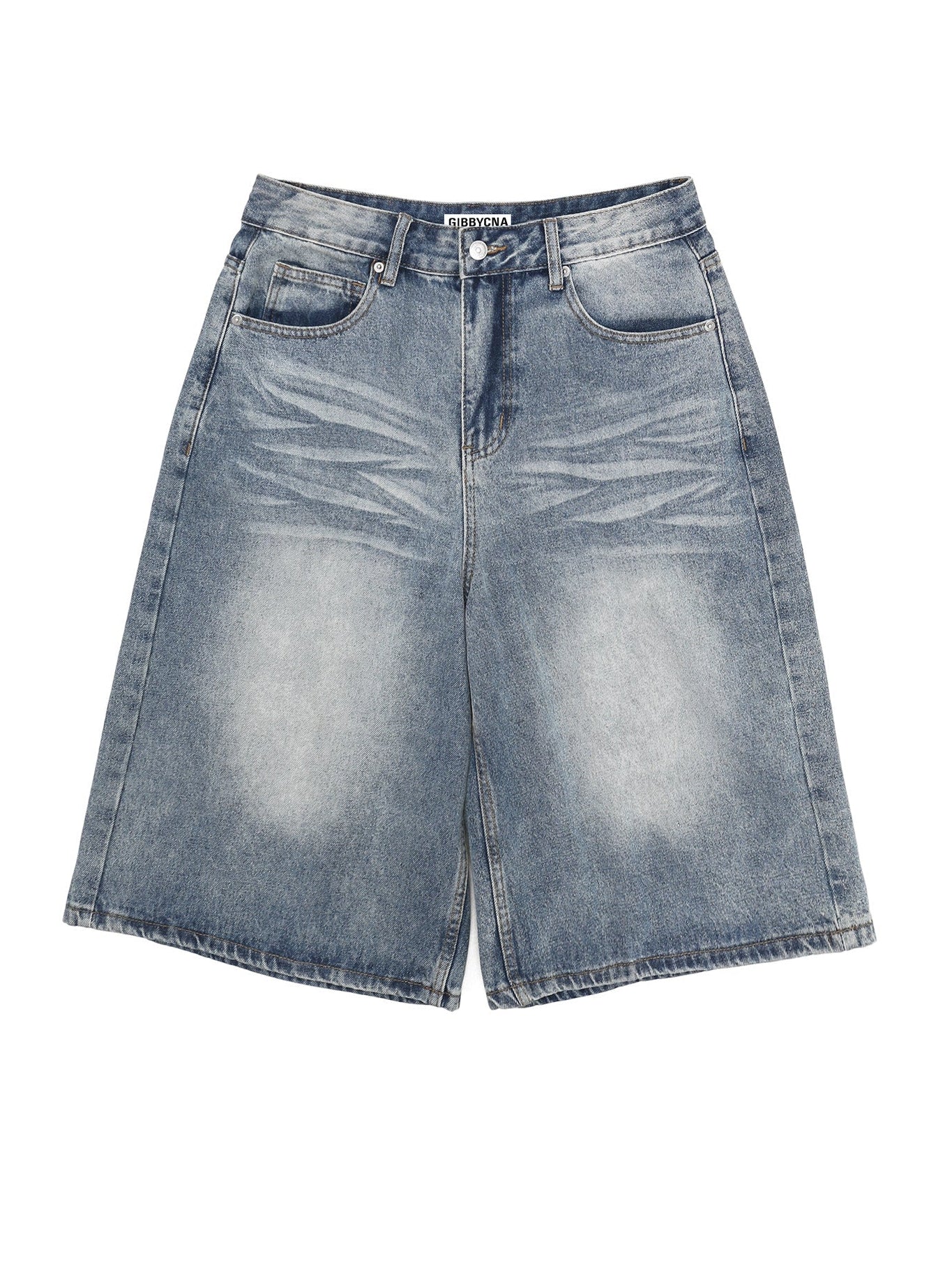 Mid-Length Denim Pants