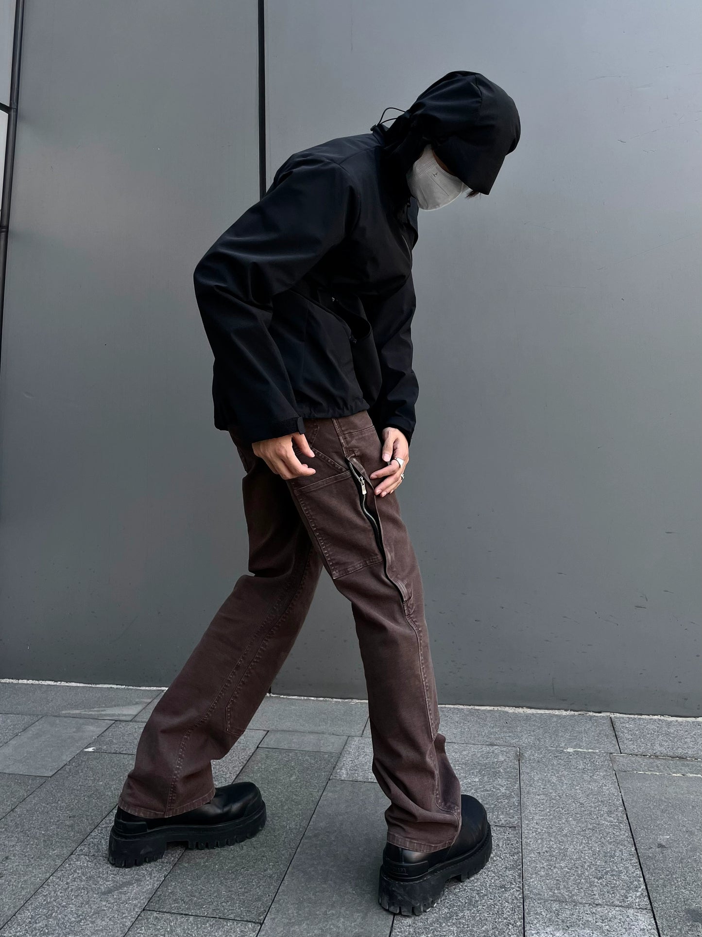 Garment-Dyed Washed Logger Pants