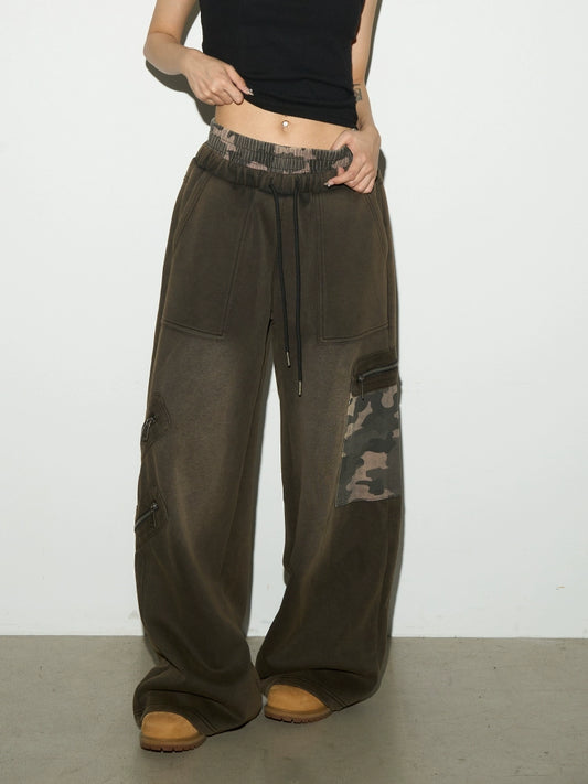 Camouflage Double Drawstring Pants