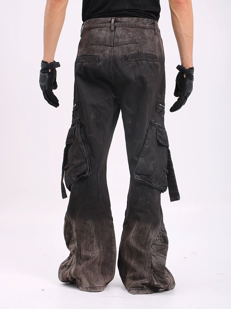 Aged Scrap Cargo Denim Pants