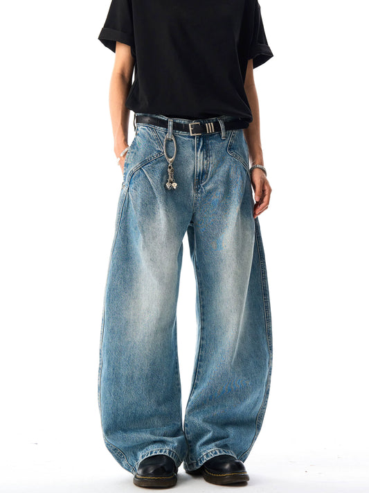 American Retro Washed Silhouette Jeans