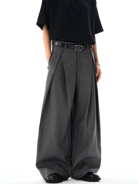 High-grade Double Pleats Pants