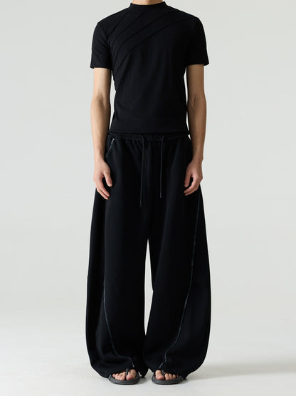 Graffiti Wide-Leg Sweatpants