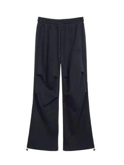 3D Cut Pleated Parachute Pants