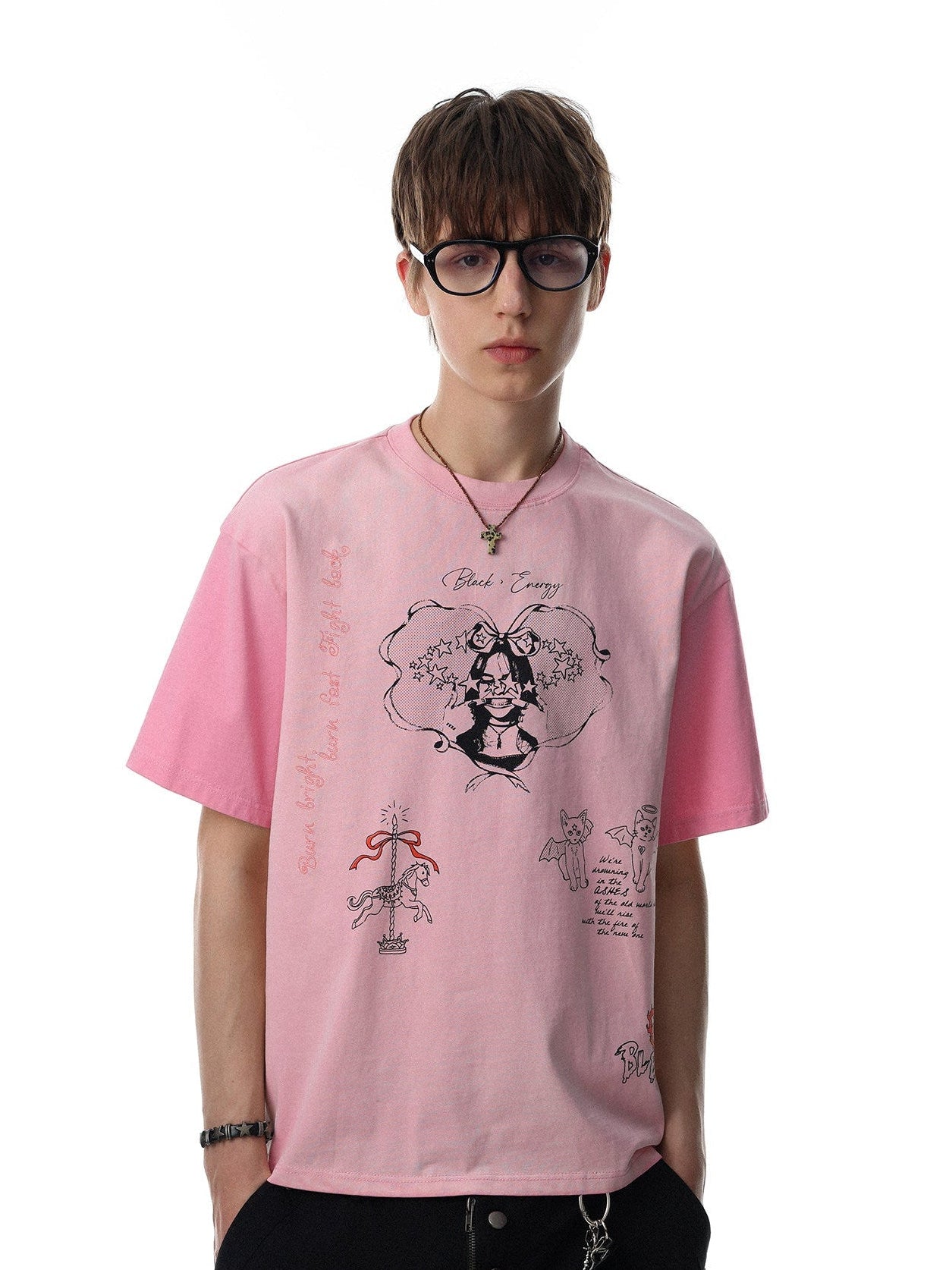 Graffiti color Block Tee
