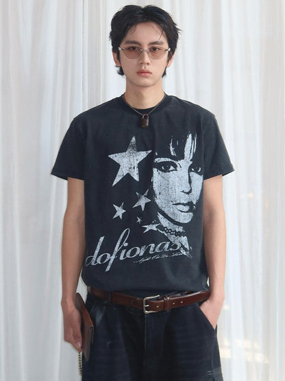 Vintage Washed Rock Graphic Tee