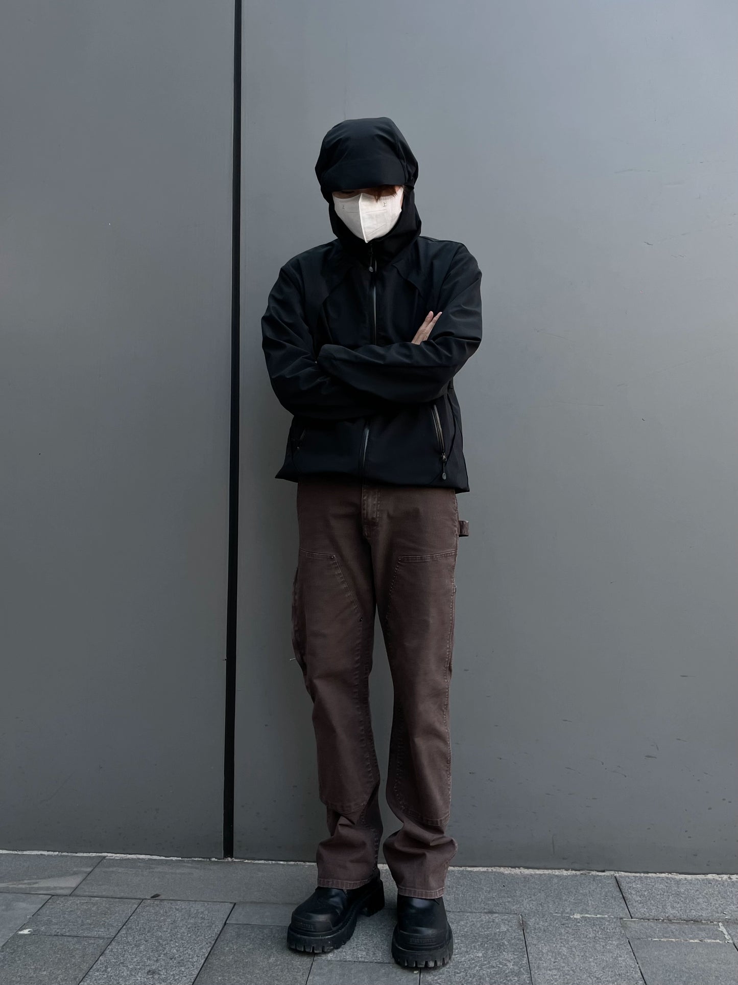 Garment-Dyed Washed Logger Pants