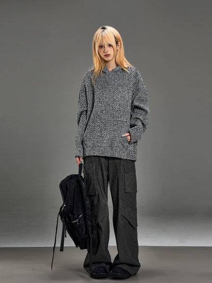 Texture Hooded Sweatshirt