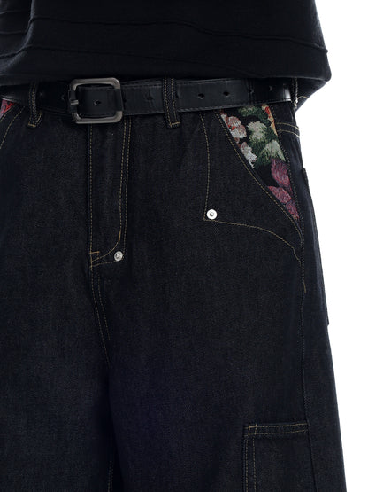 Floral Selvedge Denim