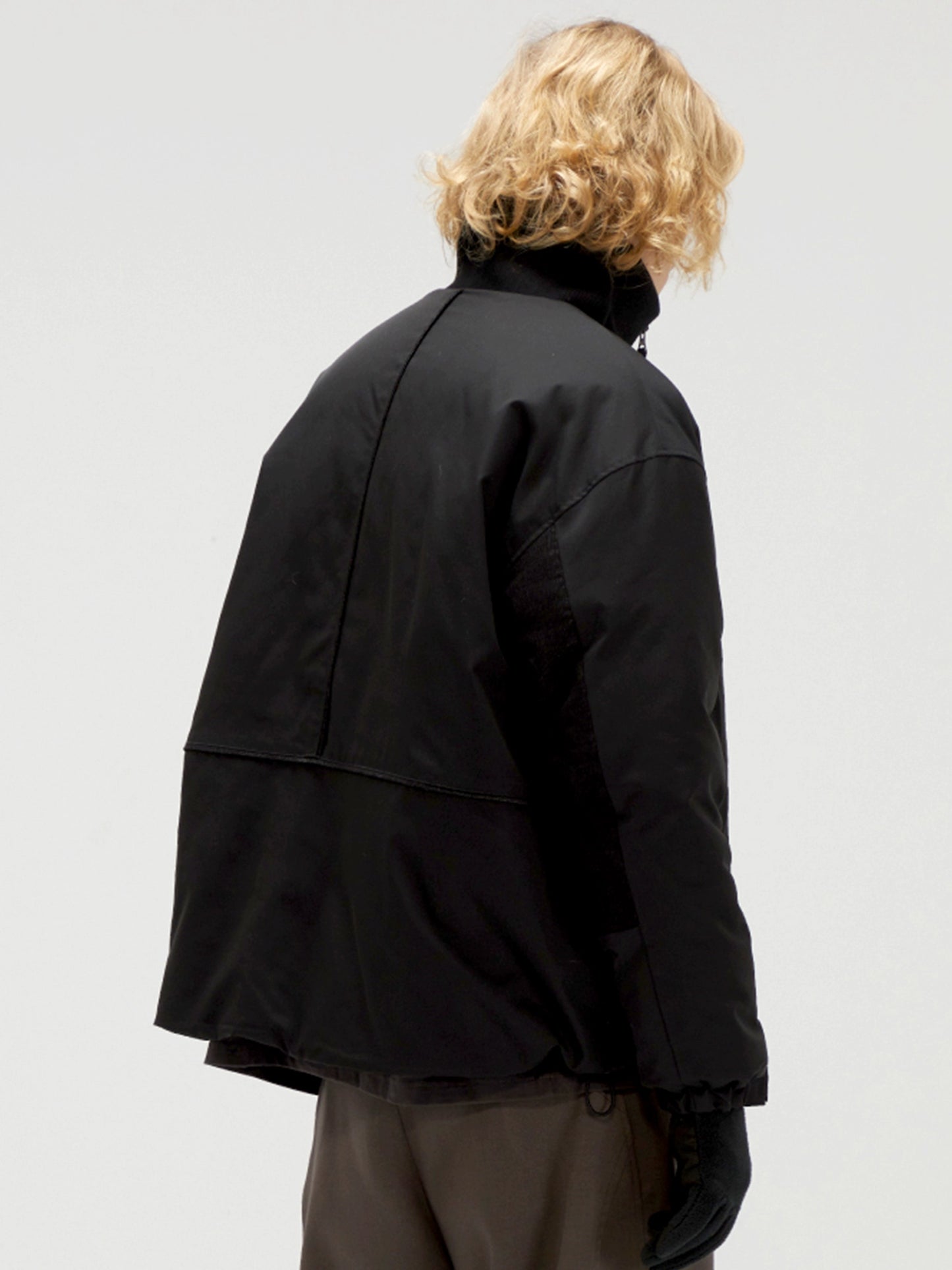 Multi-Color Panel Stand Collar  Jacket