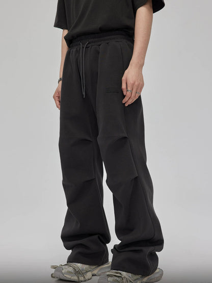 3D Cut Pleated Parachute Pants