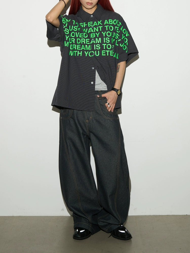 Brightline Raw Wide Denim Pants