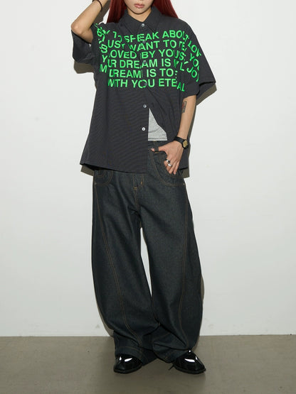 Brightline Raw Wide Denim Pants
