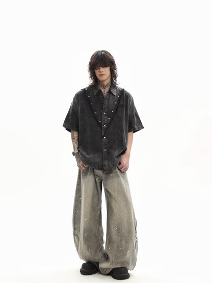 Studded Denim Shirt