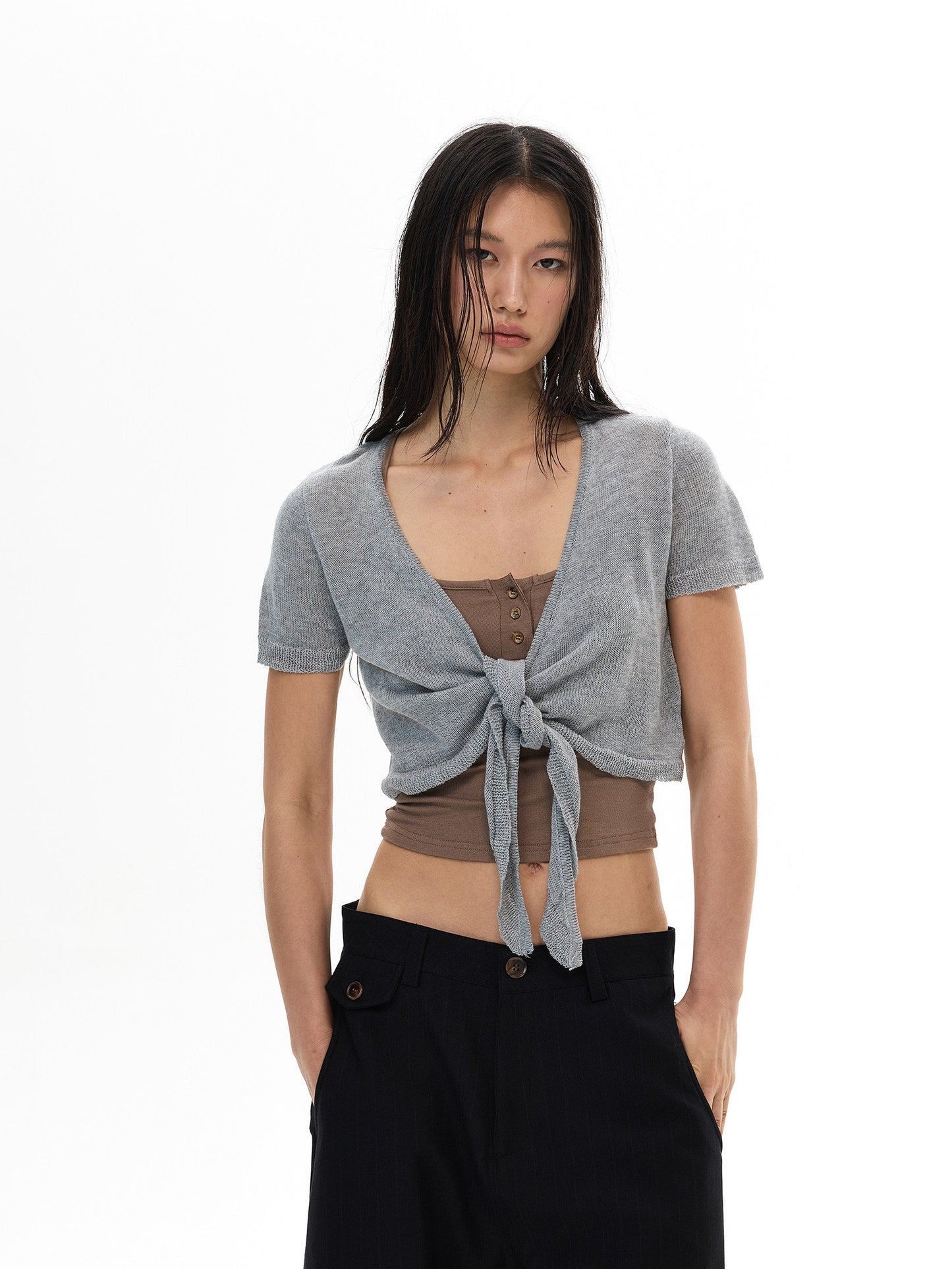 Relaxed Knit Shrug