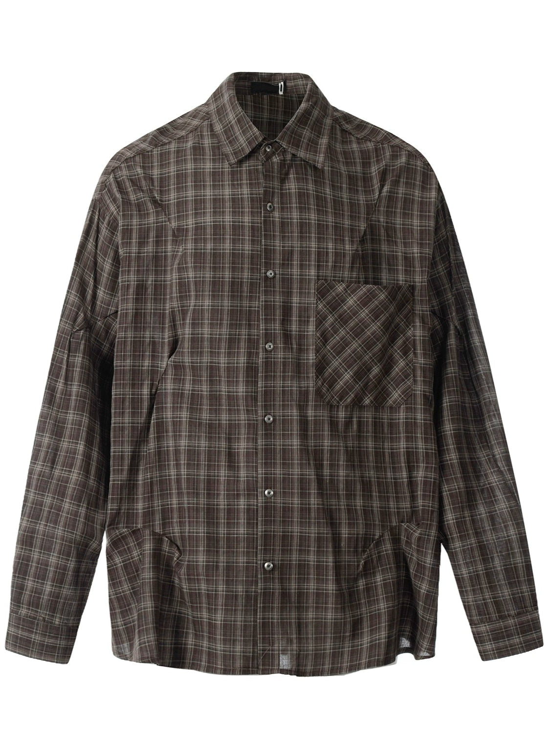 Versatile Retro Plaid Shirt