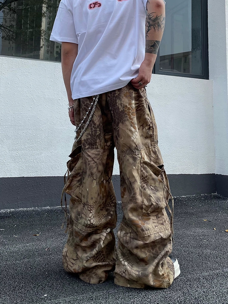 Vintage Sandy Snake Camouflage Pants