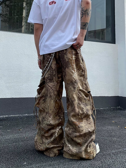 Vintage Sandy Snake Camouflage Pants