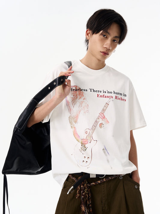 Hand-painted Guitar Tee