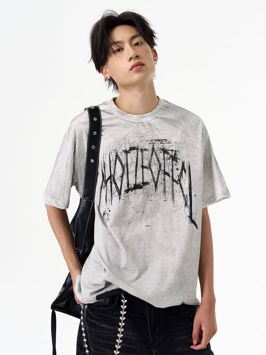 Dirty Dyed Graffiti Tee
