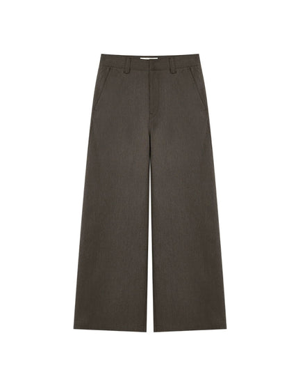 Two-Tone Vintage-Inspired A-Line Wide-Leg Pants