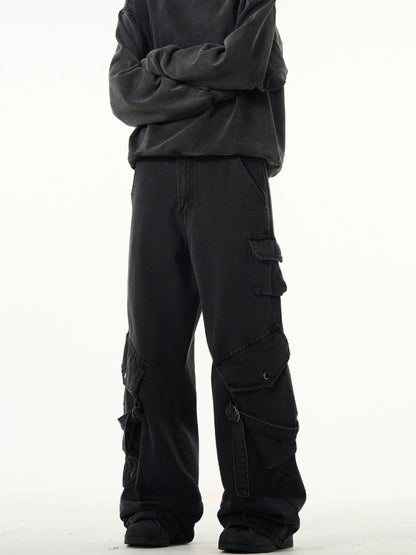 Niche Premium Work Pockets Jeans