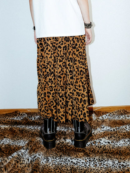 Wild Leopard Elastic Skirt